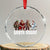 Funny Xmas Bigfoot Crystal Glass Ornament Santa Squad Sasquatch Cosplay Elf Santa Snowman TS11 Transparent Glass 3'' Circle Print Your Wear