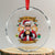 Funny Xmas Bitcoin Crystal Glass Ornament Ho Ho Hold Merry Crypto Santa Trump TS09 Transparent Glass 3'' Circle Print Your Wear