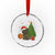 Funny Xmas Black Cat Crystal Glass Ornament Gift For Cat Lover TS12 Transparent Glass 3'' Circle Print Your Wear