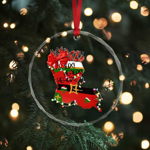 Funny Xmas Cajun Crystal Glass Ornament Triple Heaux Santa Louisiana Map Crawfish TS11 Print Your Wear