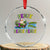 Funny Xmas Cajun Louisiana Crystal Glass Ornament Heaux Heaux Heaux Santa Alligator TS11 Transparent Glass 3'' Circle Print Your Wear