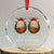 Funny Xmas Chest Joke Crystal Glass Ornament Stop Staring At My Reindeers Merry Titmas Boobs TS02 Transparent Glass 3'' Circle Print Your Wear