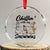 Funny Xmas Crystal Glass Ornament Chilln' With My Snowmies Plaid Snowman TS11 Transparent Glass 3'' Circle Print Your Wear