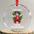 Funny Xmas Crystal Glass Ornament I've Got Your Package Santa Gymer TS09 Transparent Glass 3'' Circle Print Your Wear