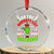 Funny Xmas Crystal Glass Ornament On The List Of Naughty And I Regret Nothing TS09 Transparent Glass 3'' Circle Print Your Wear