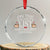 Funny Xmas Crystal Glass Ornament On The List Of Naughty And I Regret Nothing Middle Finger TS09 Transparent Glass 3'' Circle Print Your Wear