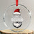 Funny Xmas Crystal Glass Ornament Santa Squad Team Family Crew TS11 Transparent Glass 3'' Circle Print Your Wear
