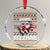 Funny Xmas Crystal Glass Ornament Skibidi Rizzmas Cool Santa Skateboard Rizz TS09 Transparent Glass 3'' Circle Print Your Wear