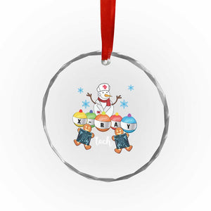 Funny Xmas Crystal Glass Ornament Snowman Nurse Xray Gingerbread TS09 Print Your Wear