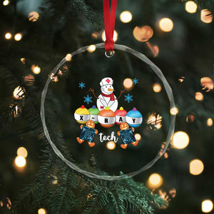 Funny Xmas Crystal Glass Ornament Snowman Nurse Xray Gingerbread TS09 Print Your Wear