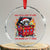Funny Xmas Crystal Glass Ornament This Little Light Of Mine Lil Dumpster Fire TS09 Transparent Glass 3'' Circle Print Your Wear