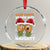 Funny Xmas Crystal Glass Ornament Upside Down Pineapple Dear Santa We Were Both Naughty TS09 Transparent Glass 3'' Circle Print Your Wear