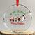 Funny Xmas Crystal Glass Ornament Wishing You Nothing Butt A Merry Christmas TS09 Transparent Glass 3'' Circle Print Your Wear