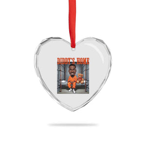 Funny Xmas Diddy Party Diddy Home Heart Crystal Glass Ornament TS09 Print Your Wear