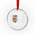 Funny Xmas Drinking Crystal Glass Ornament It is The Most Wonderful Time For A Beer TS12 Transparent Glass 3'' Circle Print Your Wear