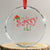 Funny Xmas Elf Crystal Glass Ornament I'm The Sassy Elf Family Matching TS11 Transparent Glass 3'' Circle Print Your Wear