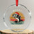 Funny Xmas Fishing Crystal Glass Ornament Merry Fishmas Vintage Sunset Retro TS11 Transparent Glass 3'' Circle Print Your Wear