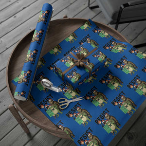 Funny Xmas Frogs Together Strong Wrapping Paper Roll Portland Resist Meme Gift TS12 Blue Print Your Wear