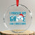 Funny Xmas Gamers Crystal Glass Ornament I Paused My Game For Christmas Snowy Santa Hat TS11 Transparent Glass 3'' Circle Print Your Wear