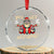 Funny Xmas Gangsta Santa Crystal Glass Ornament You Get Nothing Angry Santa Candy Gun TS09 Transparent Glass 3'' Circle Print Your Wear