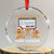 Funny Xmas Gingerbread Crystal Glass Ornament I'm Here To Delete Your Cookies Santa TS11 Transparent Glass 3'' Circle Print Your Wear