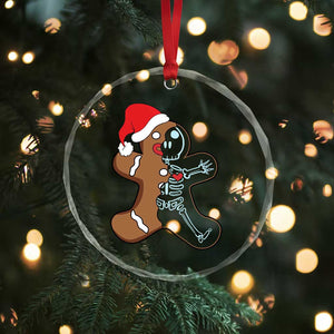 Funny Xmas Gingerbread Skeleton X-Ray Tech Nurse Crystal Glass Ornament TS09 Print Your Wear