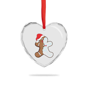 Funny Xmas Gingerbread Skeleton X-Ray Tech Nurse Heart Crystal Glass Ornament TS09 Print Your Wear