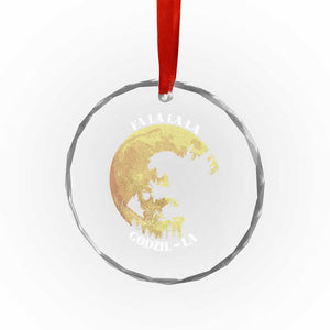 Funny Xmas Godzilla Crystal Glass Ornament Falalala Godzil La Santa Reindeers Xmas Japanese Monster TS11 Print Your Wear