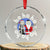 Funny Xmas Hanukkah Crystal Glass Ornament Triple Ho Yo Santa Hebrew Snowflake Menorah TS11 Transparent Glass 3'' Circle Print Your Wear