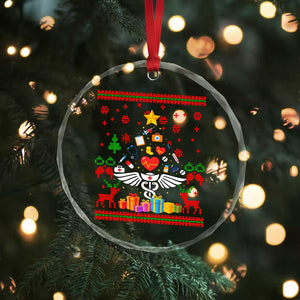 Funny Xmas Healthcare Worker Crystal Glass Ornament Nurses And Doctors Pine Tree TS12 Print Your Wear