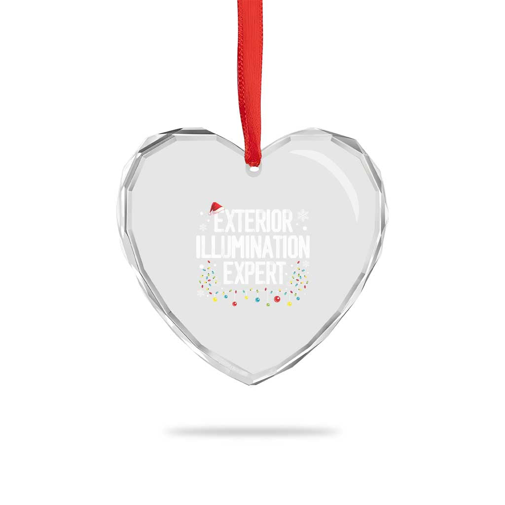 Funny Xmas Heart Crystal Glass Ornament Exterior Illumination Expert Christmas Lights TS09 Print Your Wear