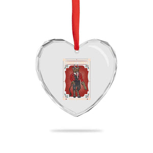 Funny Xmas Heart Crystal Glass Ornament Forget Santa I Want Krampus TS09 Print Your Wear