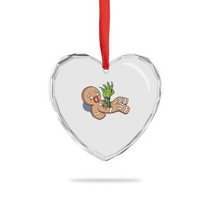 Funny Xmas Heart Crystal Glass Ornament Scary Zombie Gingerbread Krampus Broken Cookie TS09 Print Your Wear