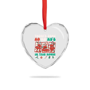 Funny Xmas Heart Crystal Glass Ornament There Is Some Ho Ho Hos In This House Horror Character TS09 Print Your Wear