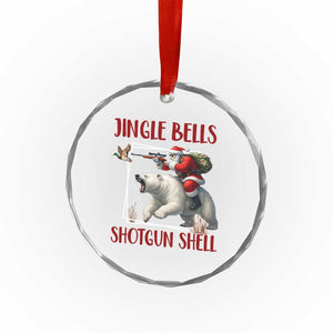 Funny Xmas Hunting Crystal Glass Ornament Jingle Bells Shotgun Shells TS12 Print Your Wear