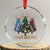 Funny Xmas Hunting Crystal Glass Ornament Season Greetings Camouflage Xmas Tree Reindeers TS11 Print Your Wear