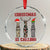 Funny Xmas Hunting Crystal Glass Ornament Xmas Is Calling Camouflage Hunting Whistle TS11 Transparent Glass 3'' Circle Print Your Wear