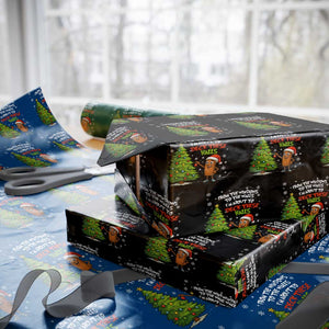 Funny Xmas Italian Brainrot Wrapping Paper Roll Funny Memes From The Windows to the Walls I'm About To TS10 Black Print Your Wear