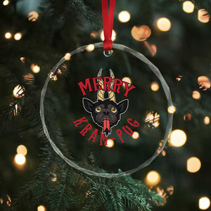 Funny Xmas Krampus Pug Dog Crystal Glass Ornament Merry Krampug Cute Pug Satan TS09 Print Your Wear