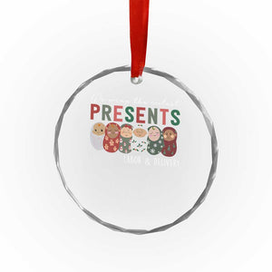 Funny Xmas Labor And Delivery Nurse Crystal Glass Ornament We Wrap The Cutest Presents L&D Nurse TS11 Print Your Wear