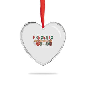 Funny Xmas Labor And Delivery Nurse Heart Crystal Glass Ornament We Wrap The Cutest Presents L&D Nurse TS11 Print Your Wear