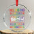 Funny Xmas LGBT Crystal Glass Ornament Ho Ho Ho Homosexual TS09 Transparent Glass 3'' Circle Print Your Wear