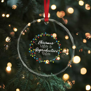 Funny Xmas Lights And Reproductive Rights Crystal Glass Ornament Led Light TS11 Print Your Wear