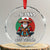 Funny Xmas Mexican Santa Crystal Glass Ornament I Juanna Wish You A Merry Xmas TS11 Transparent Glass 3'' Circle Print Your Wear