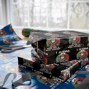 Funny Xmas Mexican Santa Wrapping Paper Roll I Juanna Wish You A Merry Christmas TS11 Black Print Your Wear
