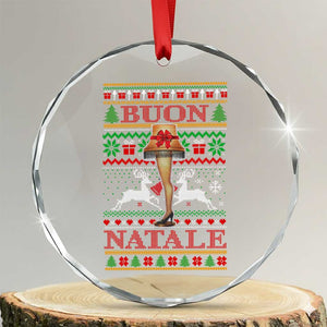 Funny Xmas Movie Crystal Glass Ornament Buon Natale Lamp Italian Christmas - Print Your Wear