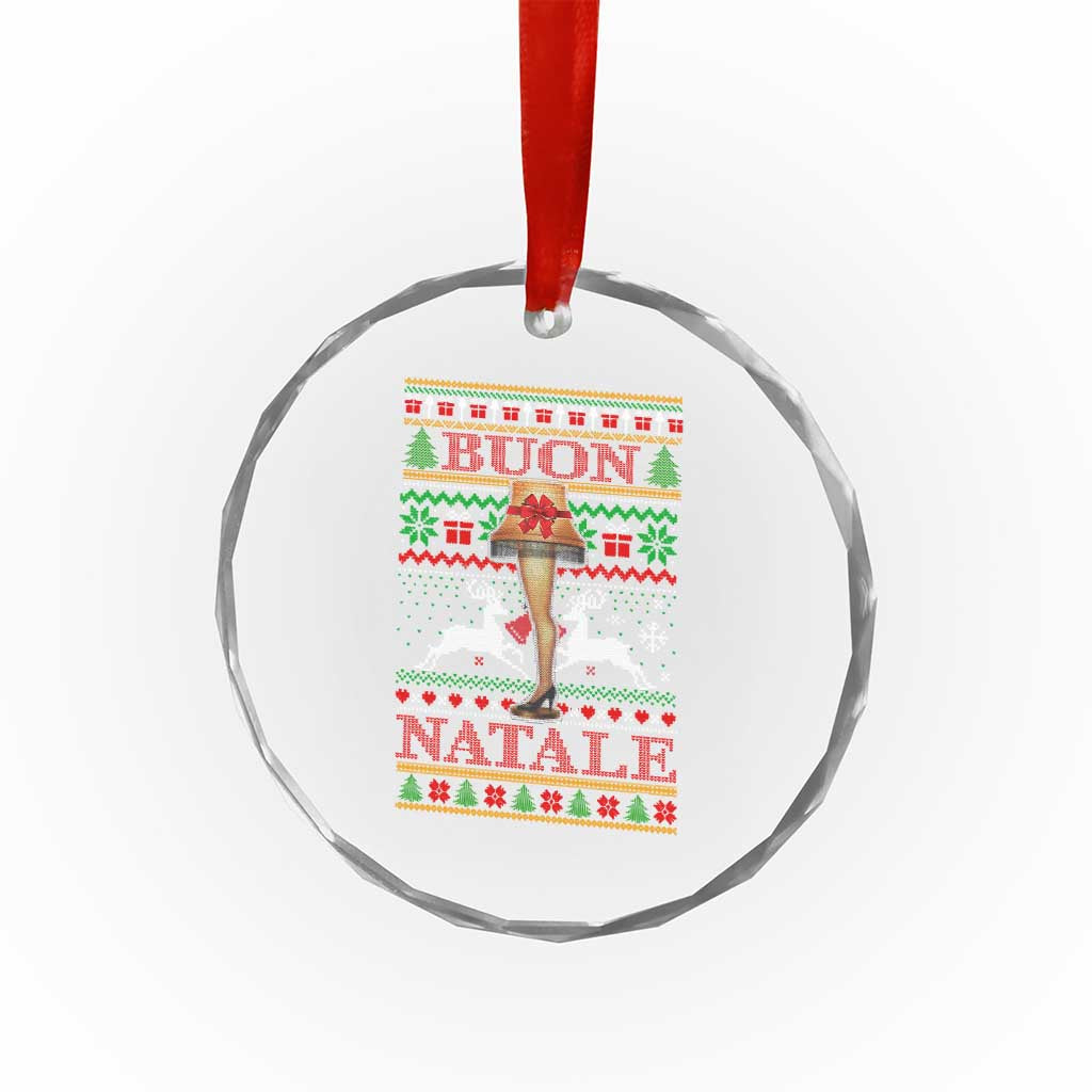 Funny Xmas Movie Crystal Glass Ornament Buon Natale Lamp Italian Christmas TS11 Print Your Wear