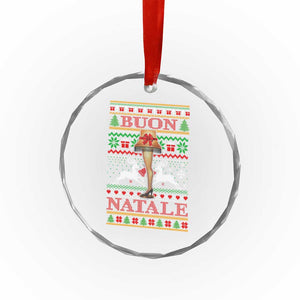 Funny Xmas Movie Crystal Glass Ornament Buon Natale Lamp Italian Christmas - Print Your Wear