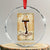 Funny Xmas Movie Crystal Glass Ornament Fragile Leg Lamp TS10 Transparent Glass 3'' Circle Print Your Wear