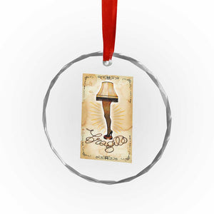 Funny Xmas Movie Crystal Glass Ornament Fragile Leg Lamp TS10 Print Your Wear
